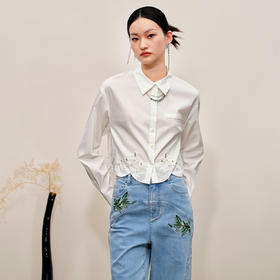 新中式截短提花衬衫秋季衬衫MC88TP598