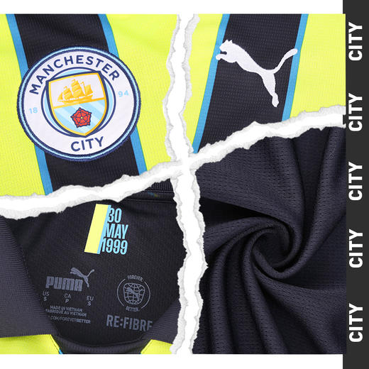小李子PUMA彪马24-25赛季曼城客场球迷版成人比赛短袖男775086 02 商品图2