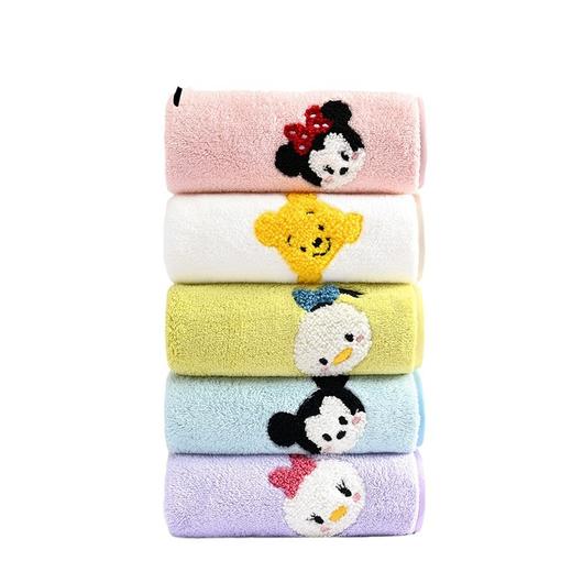 「五条礼盒装」儿童毛巾家用柔软吸水不掉毛珊瑚绒洗脸擦手方巾可挂式居家布艺 商品图4