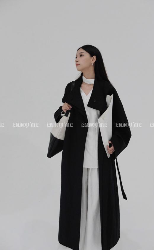 【门店同款】ENJOY秋季less is more经典廓形立领风衣 158946912 商品图9