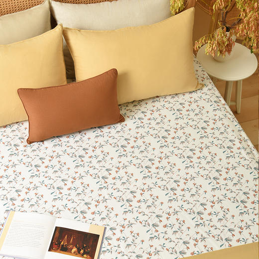 复古碎花系列床笠床盖夏季薄款四季床垫可定制新款床盖纯棉床笠 商品图2