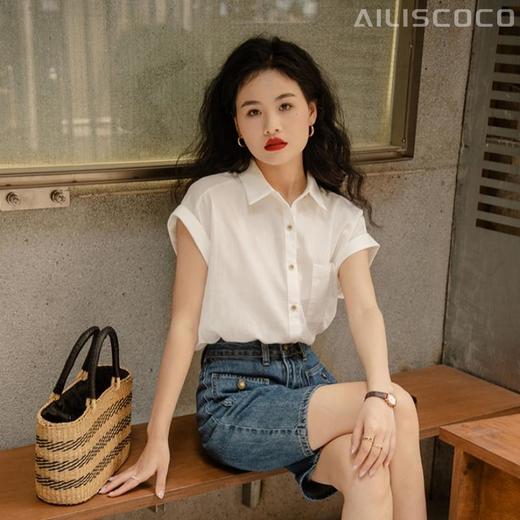 法式小飞袖通勤衬衫 | 透气不闷汗 轻薄柔软 藏肉显瘦 垂坠有质感 时髦百搭 商品图5