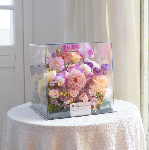 《玻璃晴朗》蝴蝶兰透视花盒 商品图5