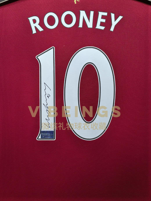 收藏系列 鲁尼 曼联队10号 亲笔签名球衣 商品图1