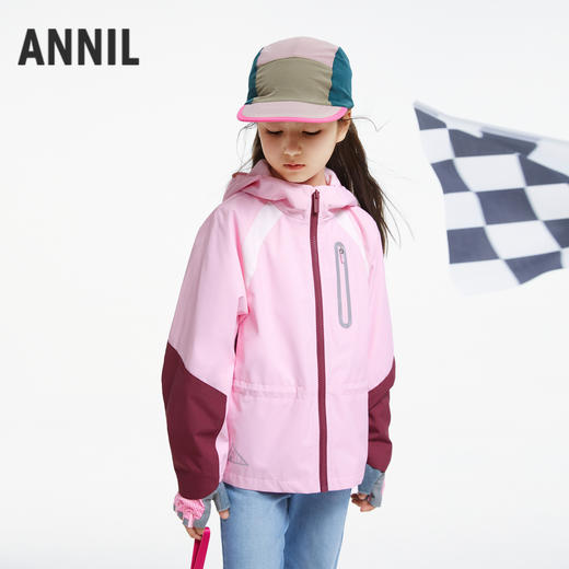 女童运动风拼色外套新款安奈儿童装实体店同款AG435533 商品图1