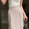 剩 米思阳2026春季新款包臀鱼尾裙简约高腰显瘦过膝开叉半身裙女3155 商品缩略图4