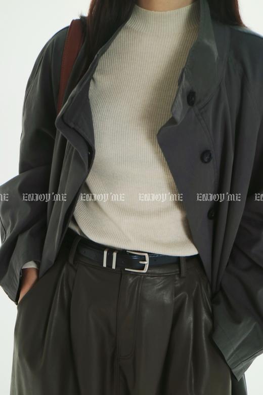 【门店同款】ENJOY秋季less is more半高领纯色针织衫 158892900 商品图1