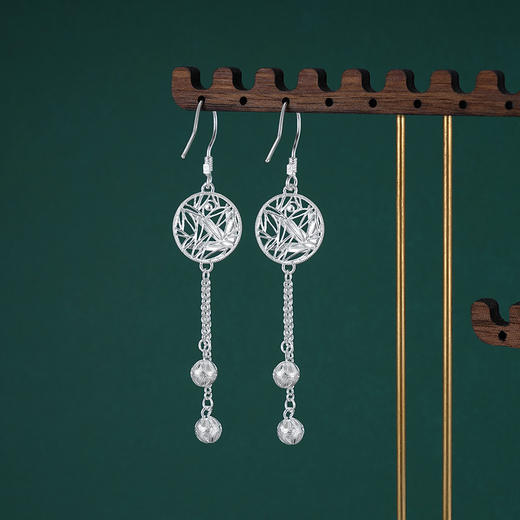 子佩集S990银【熊猫趴趴】耳环【DSEH003】大师工坊原创作品花丝珐琅彩2509 商品图4