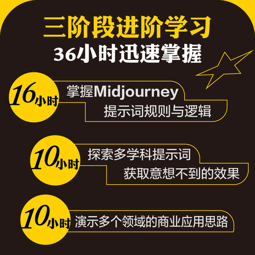 36小时学会Midjourney 掌握AI创作的逻辑与方法 艺术AI教程AI绘画人工智能绘图 商品图2