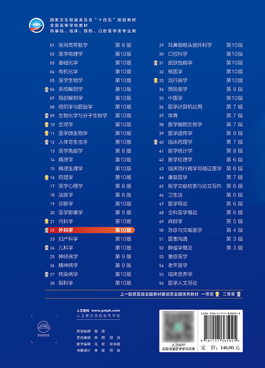 外科学（第10版） 第十轮本科临床教材 2024年8月学历教材 商品图2