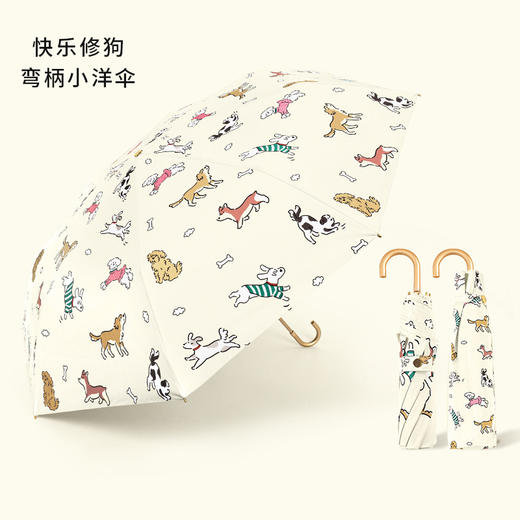【升级手提伞袋，优雅金柄彩胶小洋伞】知伞金钩雨伞折叠伞高级感太阳伞，轻量弯钩设计便携易挂解放双手，防紫外线晴雨伞两用女便携遮阳伞七夕礼物QQ 商品图13
