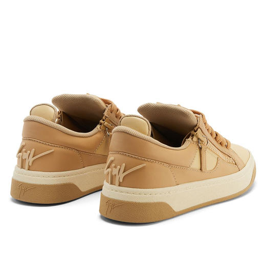 Giuseppe Zanotti 女士金属签名徽标低帮休闲运动鞋 棕色 RW30021006 商品图2