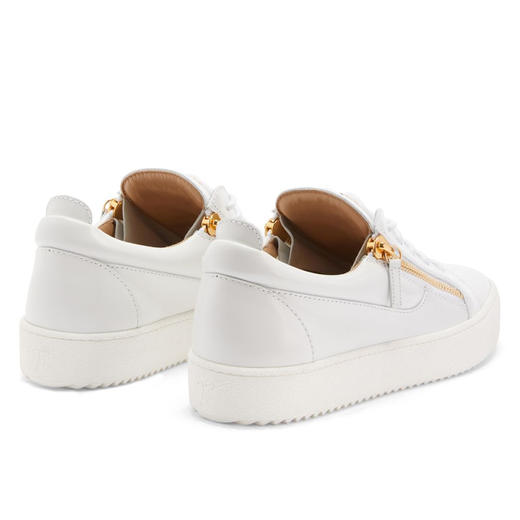 Giuseppe Zanotti 男士金属签名徽标低帮休闲运动鞋 白色 RM40033002 商品图2