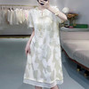 KDS-2496真丝冠乐邹连衣裙高档轻奢女装2024年夏季新款中长款裙子 商品缩略图1