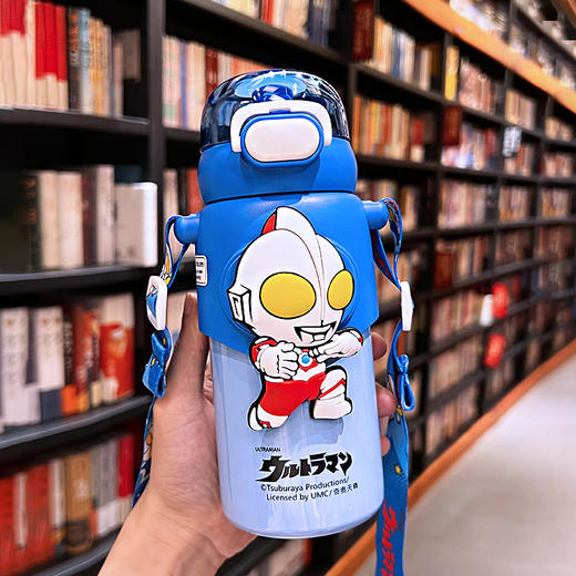 【开学季~潮流出街，刷爆朋友圈】泰罗奥特曼儿童保温杯 男生斜挎带吸管杯子 学生高颜值 便捷保温水壶 女生库洛米水杯 巴斯光年-QQ 商品图5