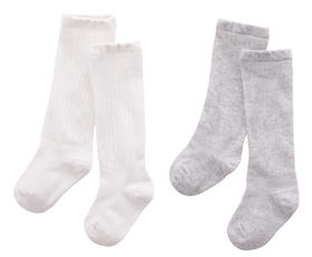 拉比-鞋袜类（常年）H4抑菌BB长筒袜2双装玫红(PH)