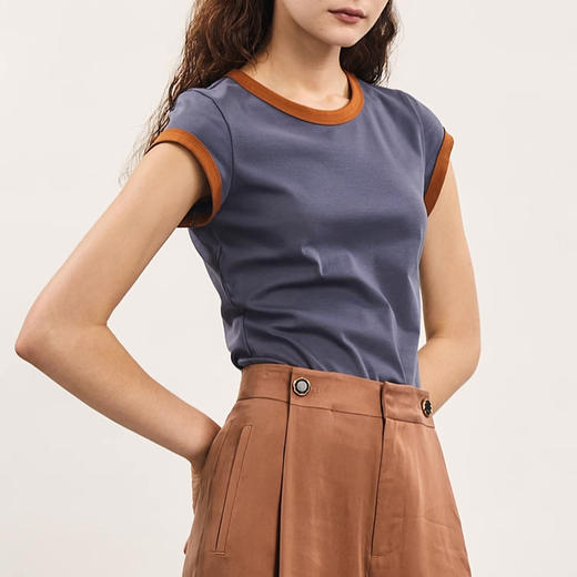 裁缝学苑AQ333 简约时尚撞色修身短袖T恤纸样女装做衣服打版裁剪 商品图2