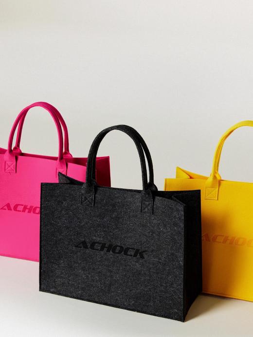 炸街搭子大容量托特毛毡包手提袋 商品图3