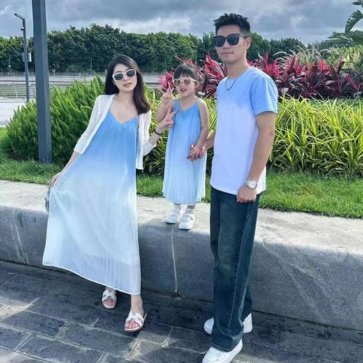 爆款2024新款夏季海边风旅游度假亲子装_ym 商品图2