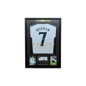 收藏系列 贝克汉姆 英格兰队7号 2002年 亲笔签名球衣