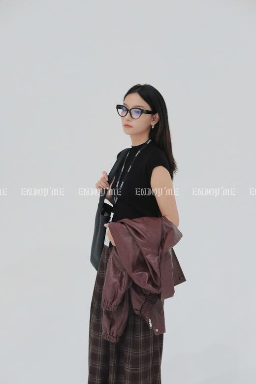 【门店同款】ENJOY秋季less is more半高领纯色针织衫 158892900 商品图6