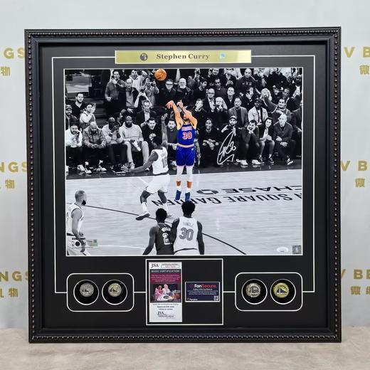 收藏系列 库里 历史三分王瞬间 20寸 亲笔签名照片 商品图1