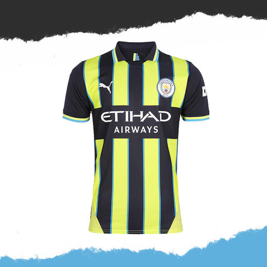 小李子PUMA彪马24-25赛季曼城客场球迷版成人比赛短袖男775086 02 商品图4