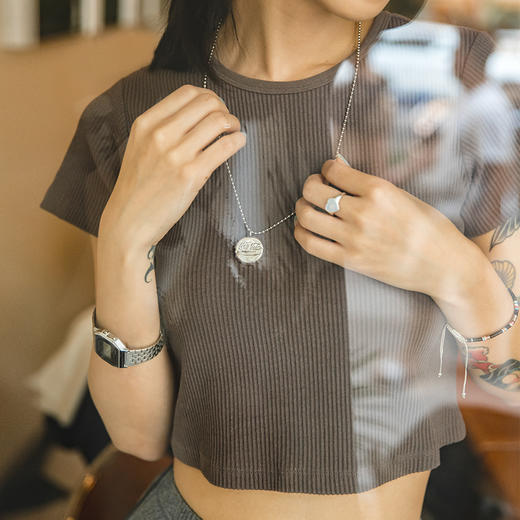 马登女装 复古可乐瓶盖925纯银项链小众挂饰嘻哈吊坠毛衣链男女潮 商品图1