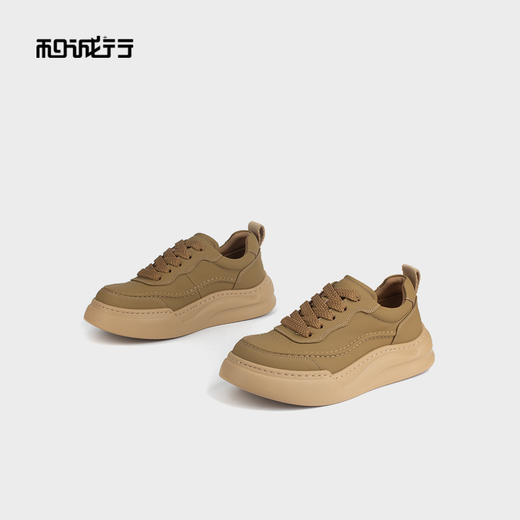 和诚行 2024秋冬新款厚底时尚休闲鞋男经典百搭板鞋运动鞋0551163 商品图3