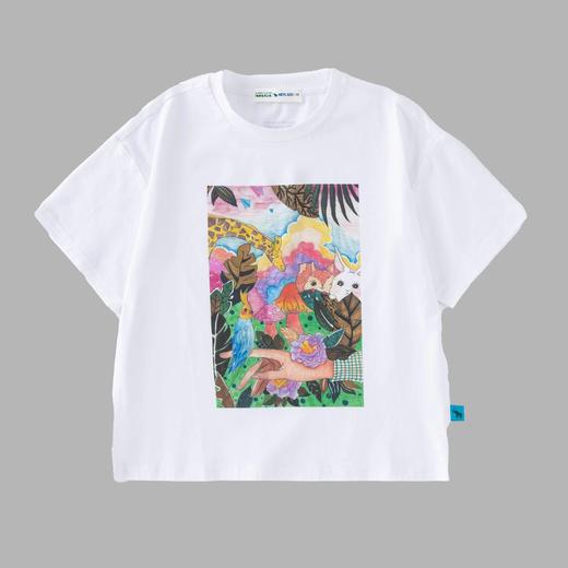 男生女生联合国画展获奖设计师联名款白T画作定制 商品图2