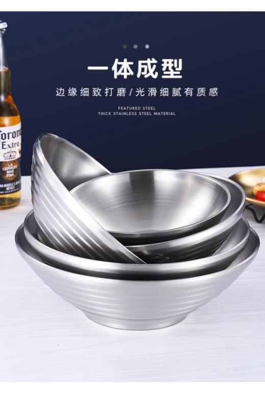 【PONEL派能304不锈钢拉面碗】✅出口品质，304不锈钢，无毒无异味🌸 ✅两个规格大小，🉑叠加收纳  商品图3