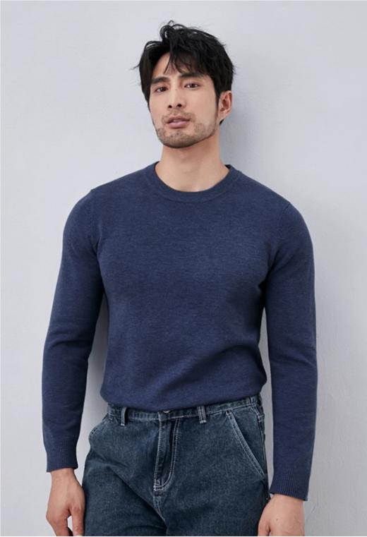 👏👏【Hilnan&Bellne哈蒙班尼男士圆领全毛打底衫】男士衣橱经典，Hilnan&Bellne圆领羊毛衫 ❗甄选100%绵羊毛  商品图6