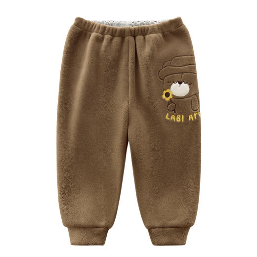 拉比-童衣类（冬）H4艺术拉比长裤米白(PH) 商品图0