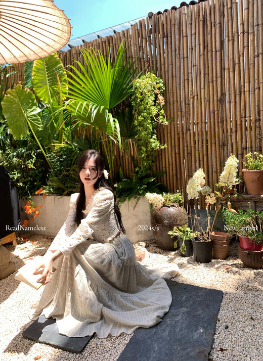 Read Nameless /七夕系列——法式镂空花上衣+侘寂半裙 商品图8