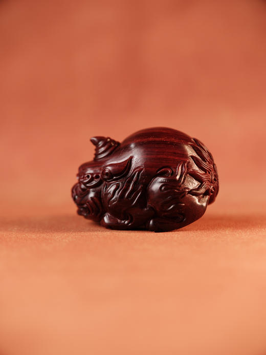 印度小叶紫檀谛听摆件【器悟雅玩】 商品图3