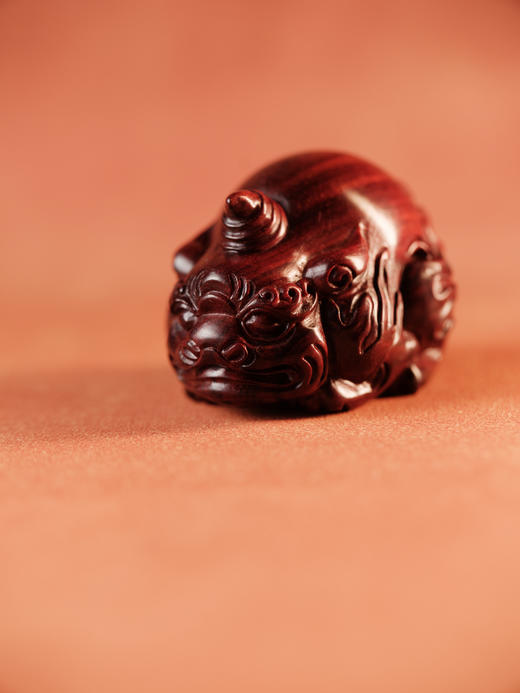 印度小叶紫檀谛听摆件【器悟雅玩】 商品图1