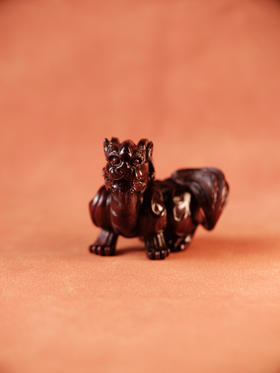 印度小叶紫檀麒麟摆件【器悟雅玩】