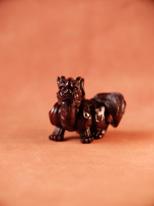 印度小叶紫檀麒麟摆件【器悟雅玩】 商品图0