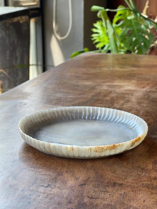 天然玛瑙雕菊花式浅盘，顺丰包邮 商品图2