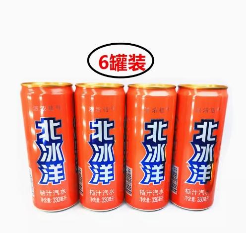 北冰洋桔味汽水罐装330ml*6罐 商品图1