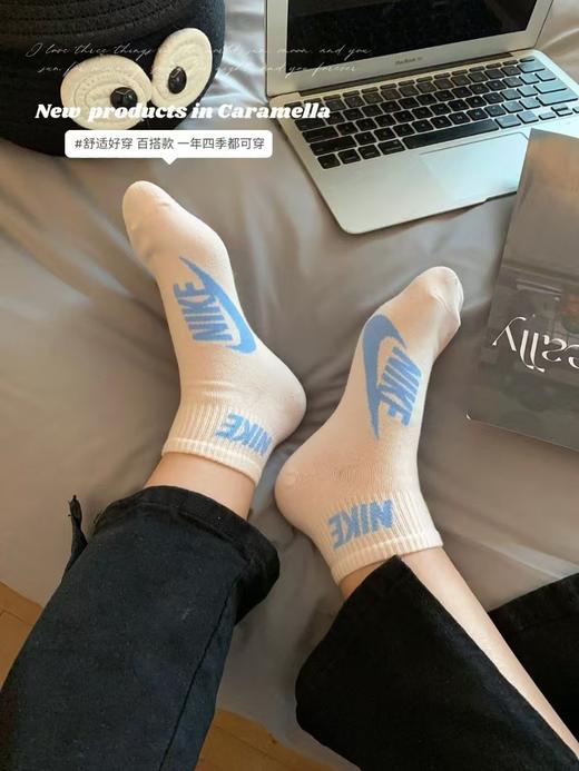 春秋新款NK彩色男女款中筒袜开学季学生党备货 商品图6