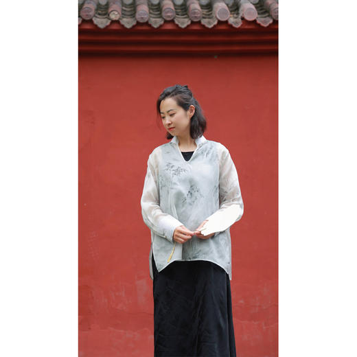 【线上专属】如梦令-V领套头衫（24808941Y-知否） 商品图1