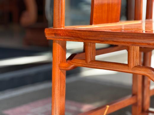红桥红  家具严选  缅甸花梨（大果紫檀）【马未都 S背 灯挂椅】 商品图8