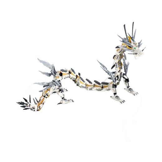 开智空天巨兽机械白色飓龙机甲拼装积木儿童玩具 商品图4