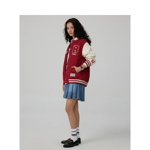 Teenie Weenie小熊字母撞色外套女冬季外套TTJJ244901P 商品图2