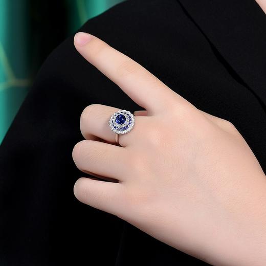 1.18ct 3.78g 蓝宝石戒指 商品图5
