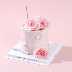 半加高|奥斯汀·粉玫瑰蛋糕【B4880】