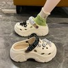 多巴胺洞洞鞋女款松糕底夏季增高防滑时尚外穿凉拖鞋外穿沙滩网红 商品缩略图0
