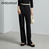 oldcolour秋季新款易打理垂感直筒西装裤女通勤显瘦P320702A1 商品缩略图0