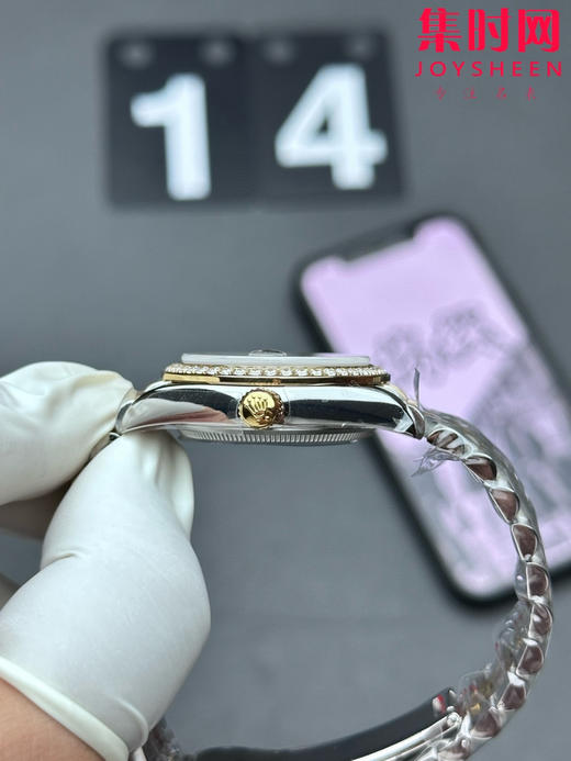 【钻圈款】劳力士日志型31系列 女士腕表 绿盘钻面
机芯：搭载改Cal.2236 商品图2